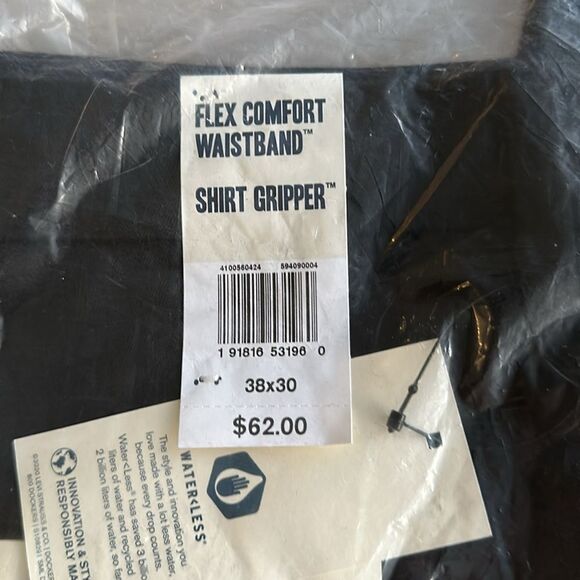 Dockers Signature Khakis, Straight Fit Comfort Waistband Black 38x30 NWT‎ IN PKG - Picture 5 of 6